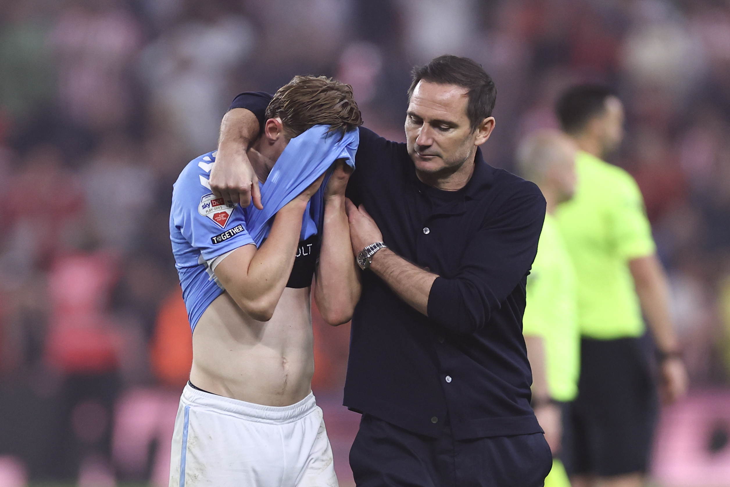 Frank Lampard was caught up in the midst of some nasty post-match scenes