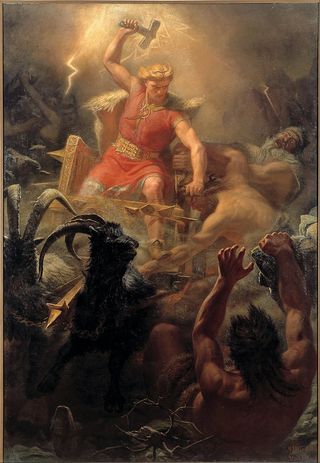 Thor's Battle Against the Ettins