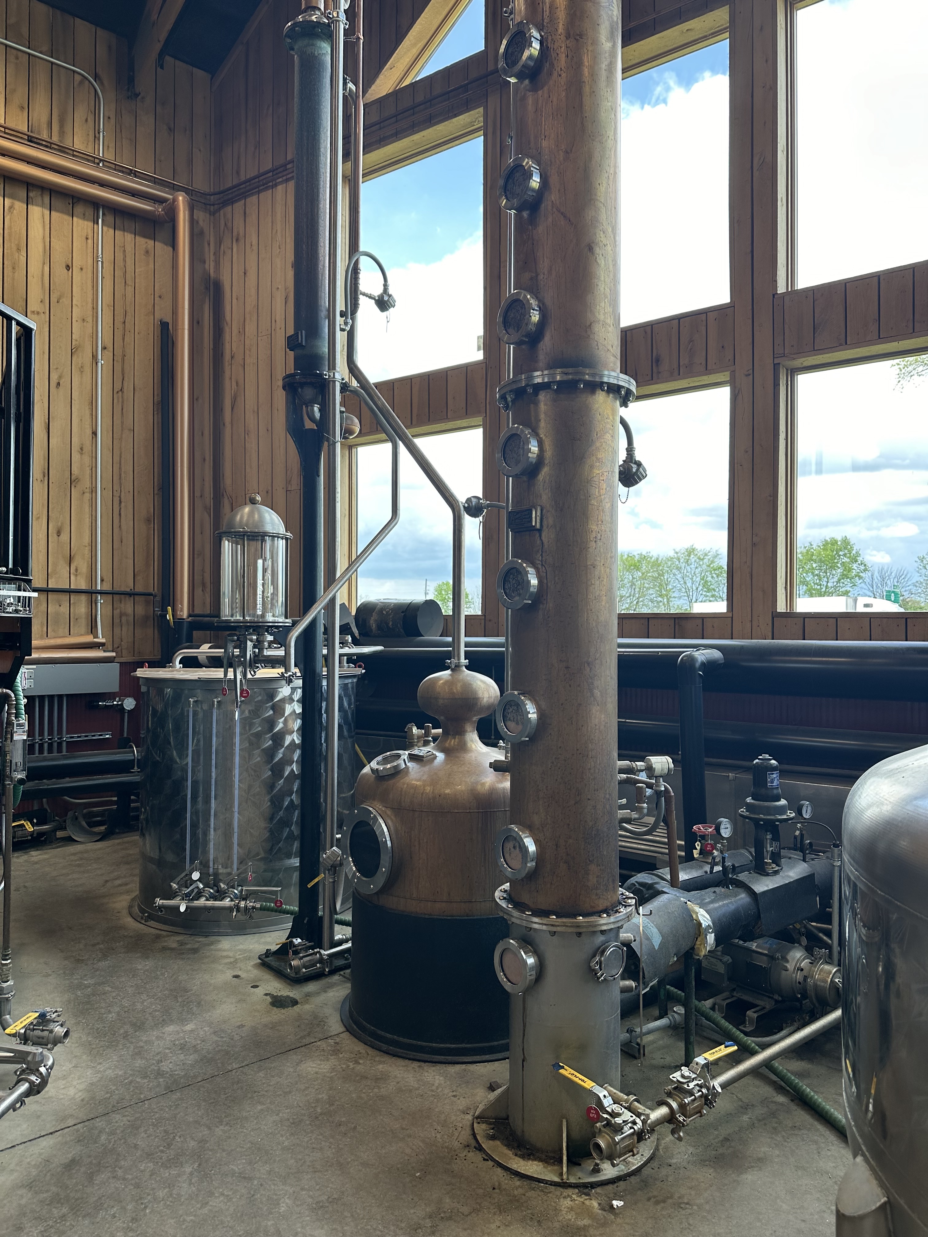 A whisky still at Jeptha Creed distillery, Kentucky