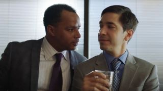 Donald Faison and Justin Long in The Wave