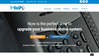 1-VoIP website screenshot