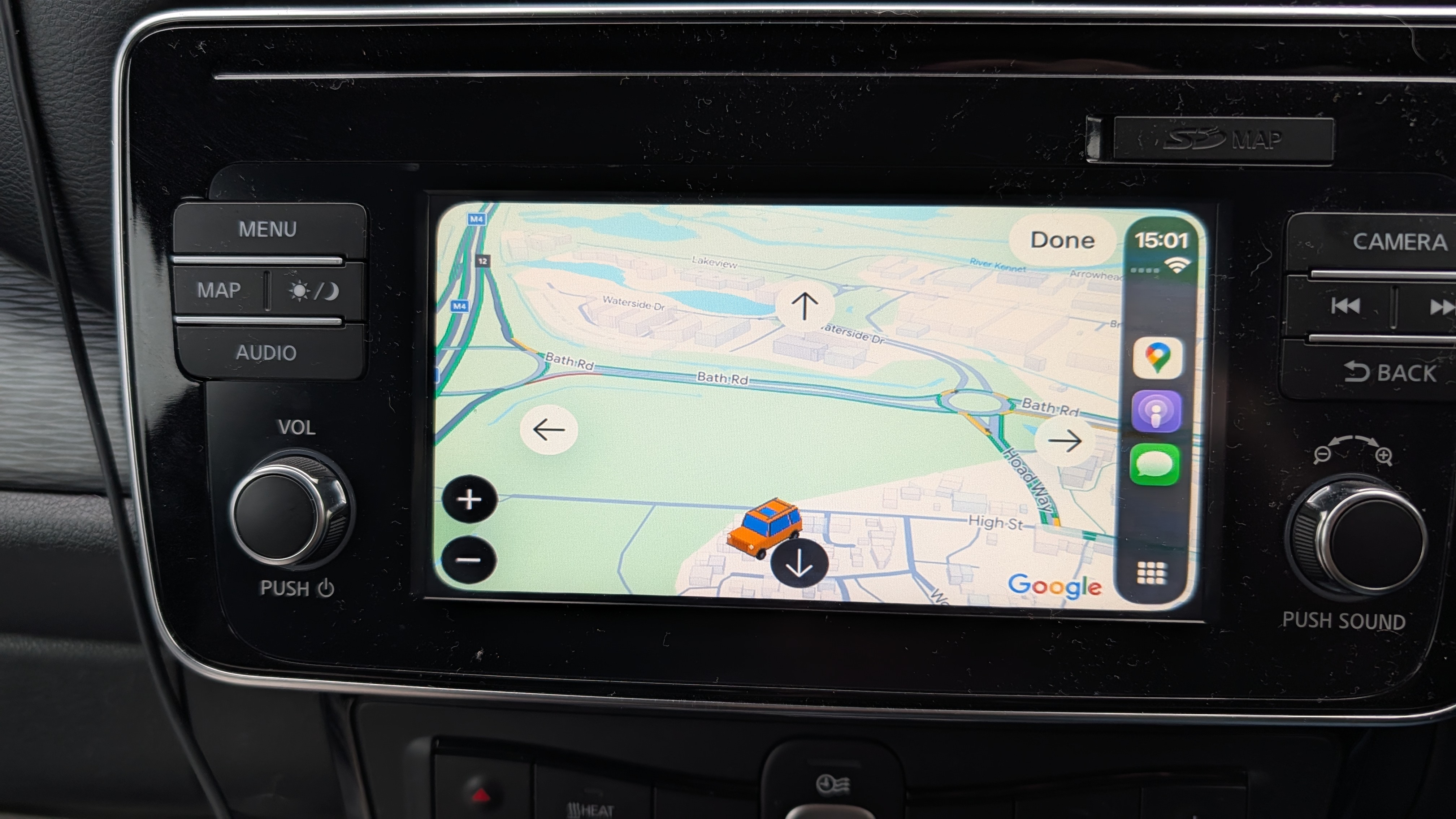 google maps on apple carplay