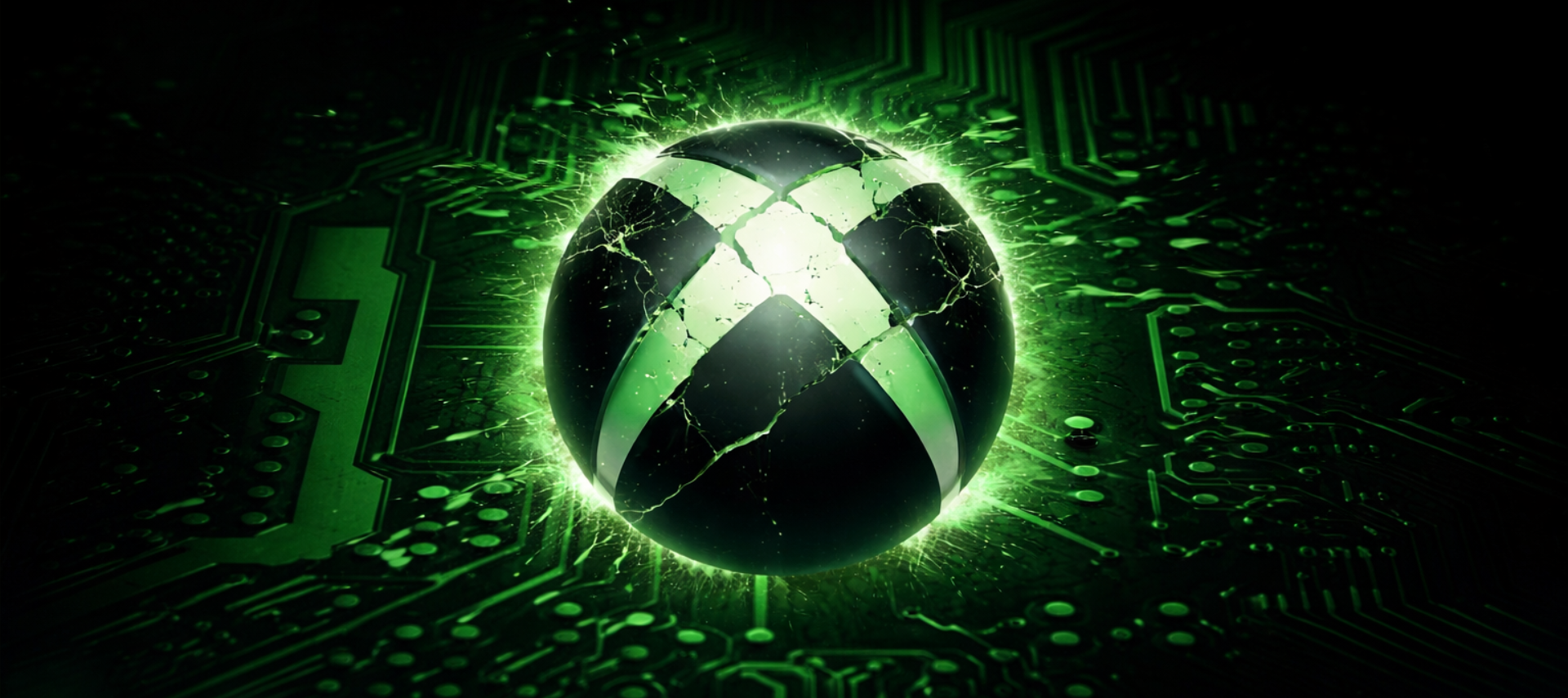 Xbox logo cracking