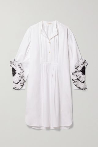 Desmond Crochet-Trimmed Cotton-Twill Dress