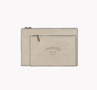 Canvas washbag from Hermès