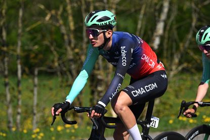 Paul Seixas (Decathlon CMA CGM) competes during the 112th Liege - Bastogne - Liege 2026