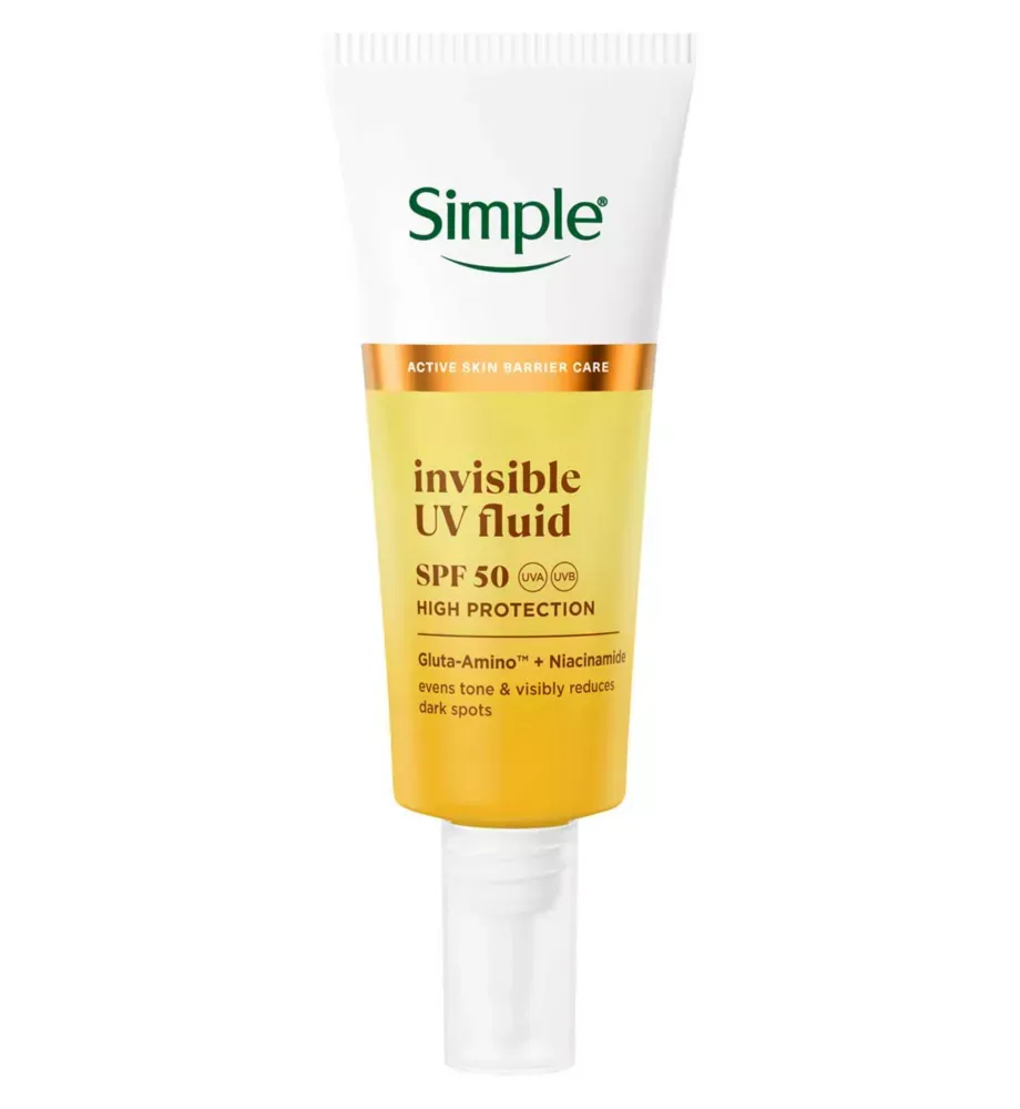 Simple Invisible Uv Fluid With Spf 50 40 Ml