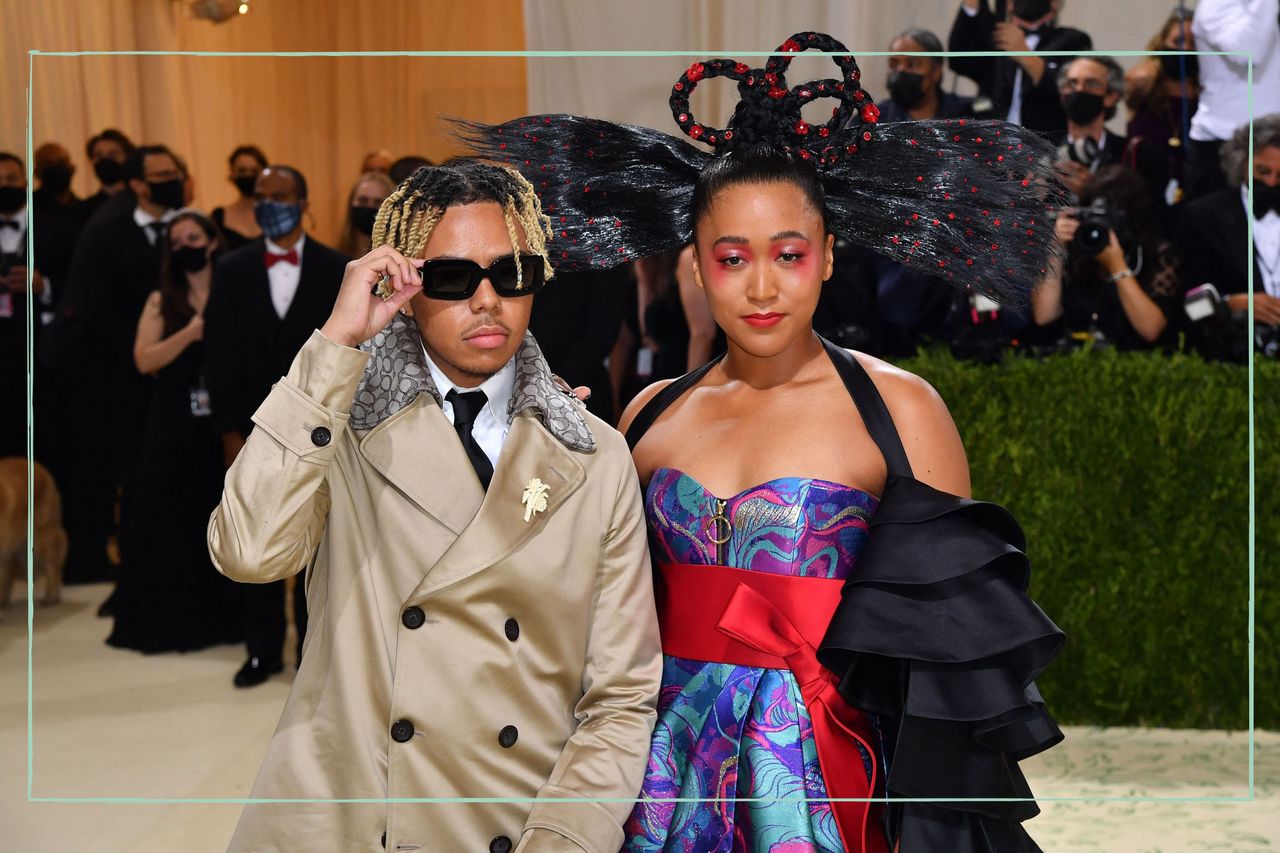 Naomi Osaka&#039;s boyfriend Cordae (left) next to Naomi Osaka at the Met Gala