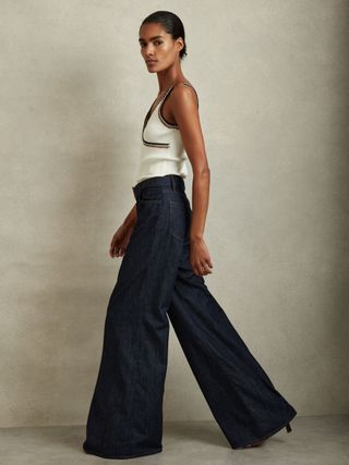 Luca Belted Wide Leg Jeans