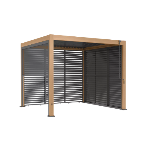 Lg Outdoor Sanctuary Pergola Bundle, 3 X 3m, Grey