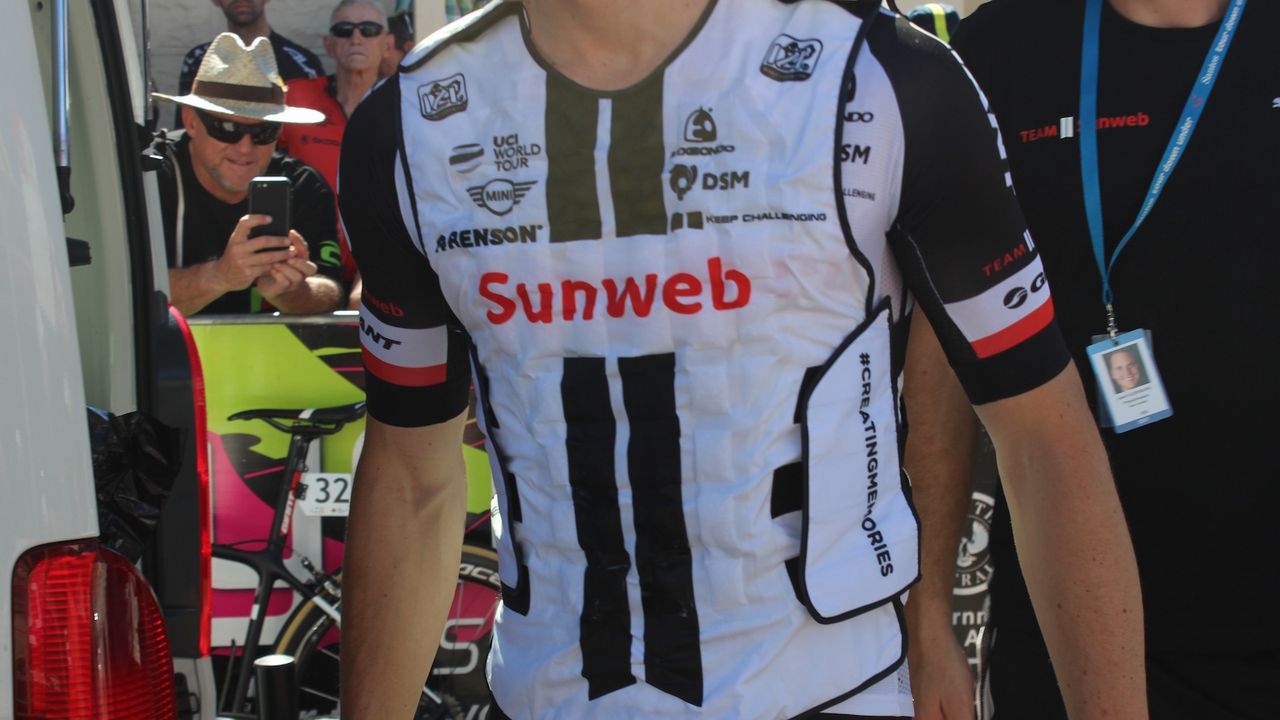 Team Sunweb wore ice vests ahead of the sweltering stage one