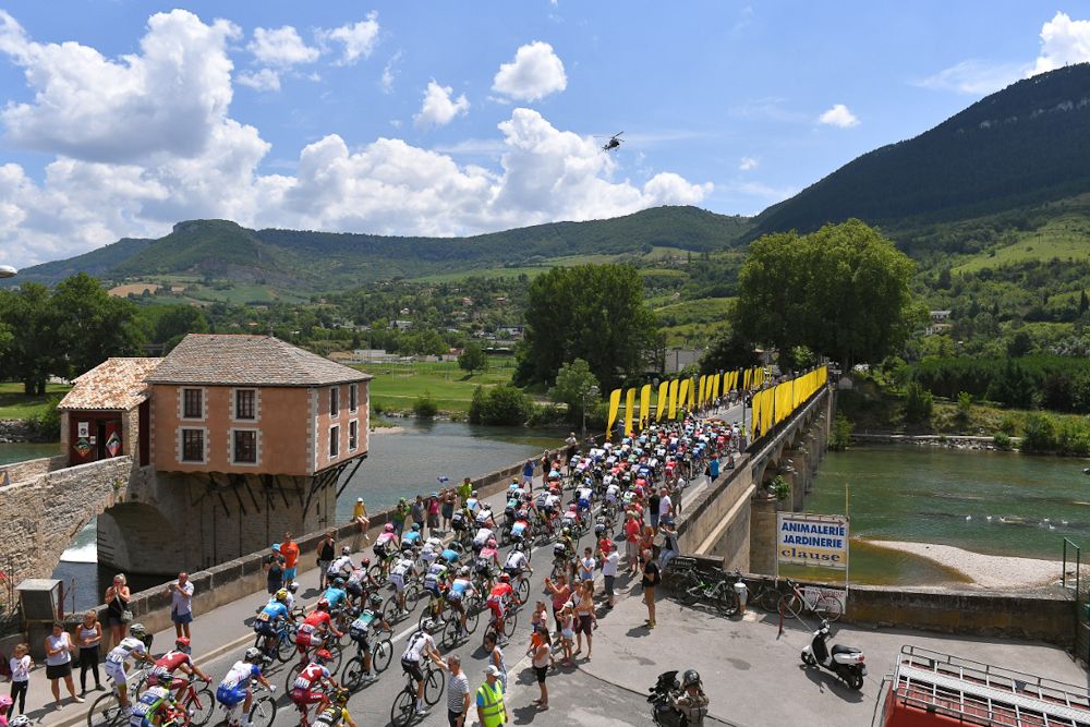 Scenery along the route of stage 15 at the Tour de France