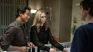 Will Yun Lee and Fiona Gubelmann in The Good Doctor