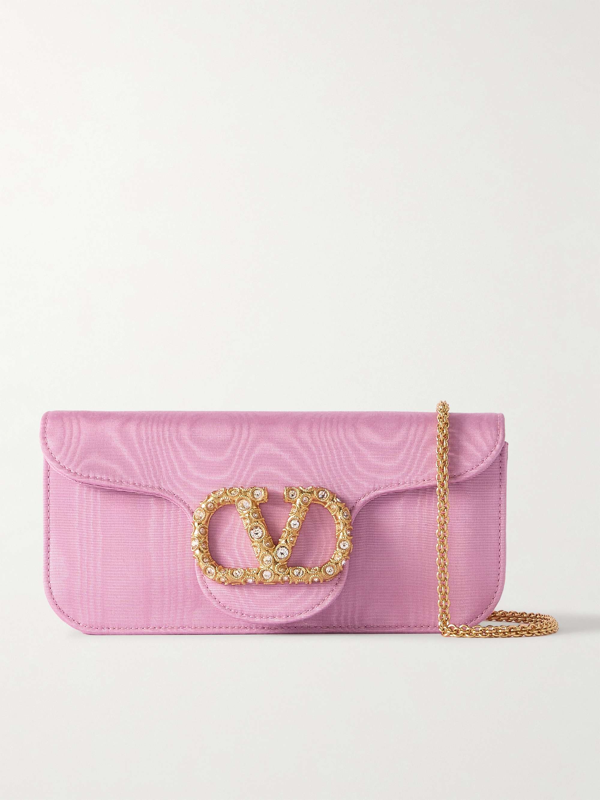 Locò Embellished Moire Clutch