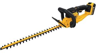 black and yellow hedge trimmer