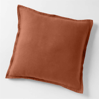 Orange Euro pillow cover, Crate &amp; Barrel