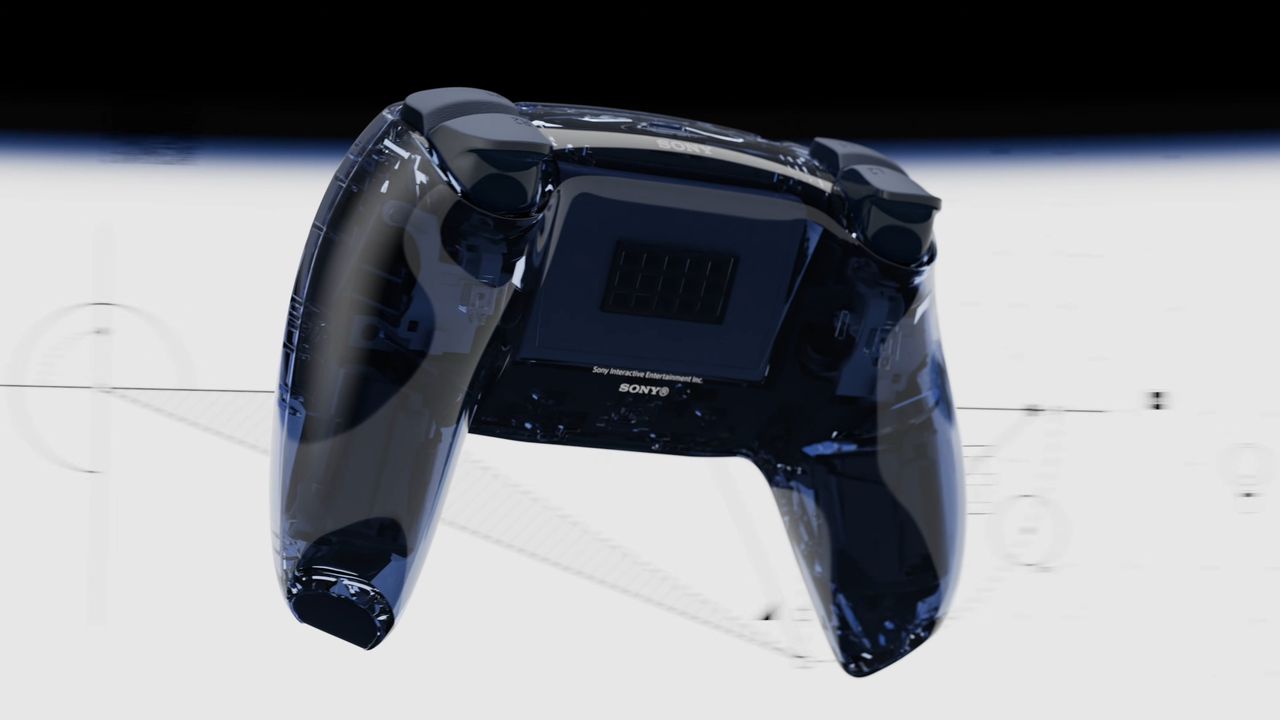 The back of the Prism DualSense