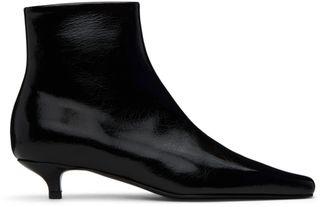 Schwarze „Sleek“-Stiefeletten