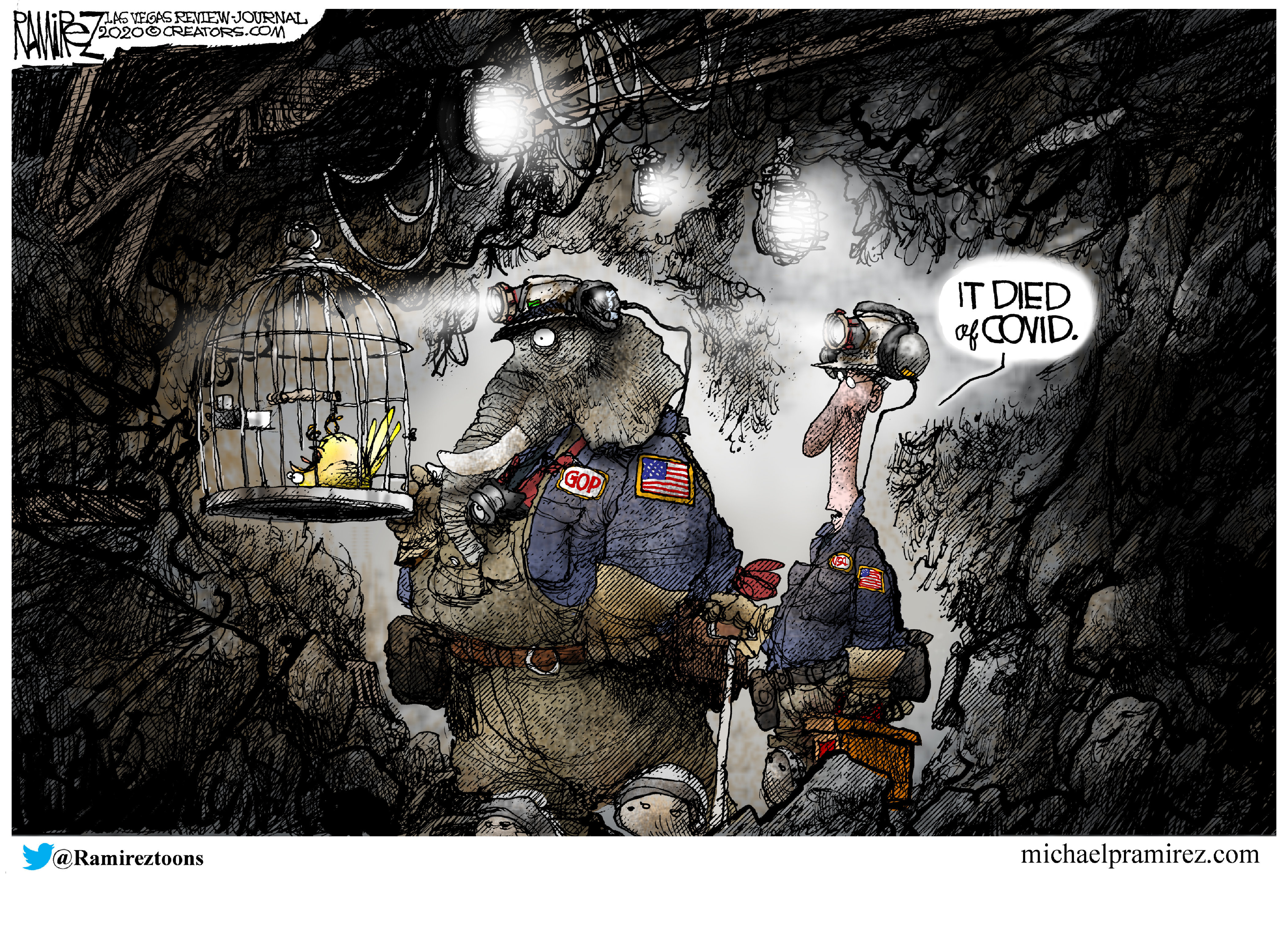 Political Cartoon U.S. COVID GOP