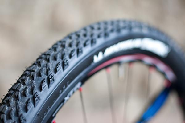 Emmett will have multiple Michelin tread designs to choose from, including this XC Dry pattern, which has proven to be an excellent option for hardpacked ground.