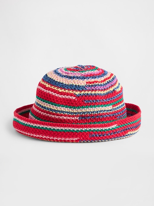 Knit Stripe Bucket Hat