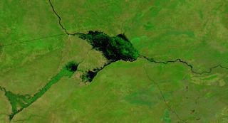 spring floods in the zambezi river