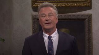 Alec Baldwin doing an impression of Robert F. Kennedy Jr. on Saturday Night Live. 