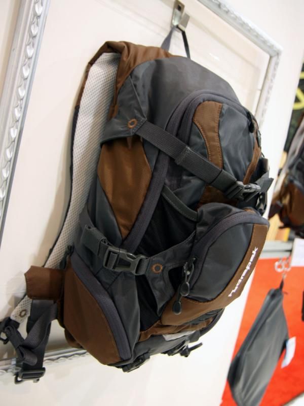 The versatile Hydrapak Laguna boasts a 3L reservoir and 9.8L of storage volume, plus various exterior straps to attach additional gear and a spot for a helmet.