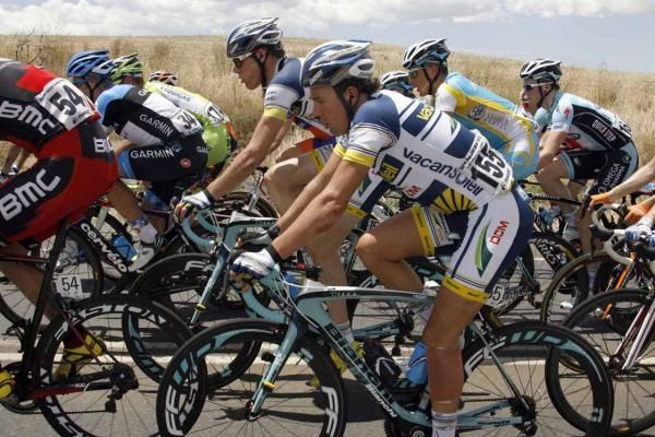 Kenny Van Hummel (Vacansoleil-DCM) in the peloton.