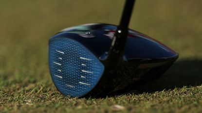 Golf driver close up