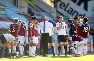 The drinks break came at a good time for Burnley