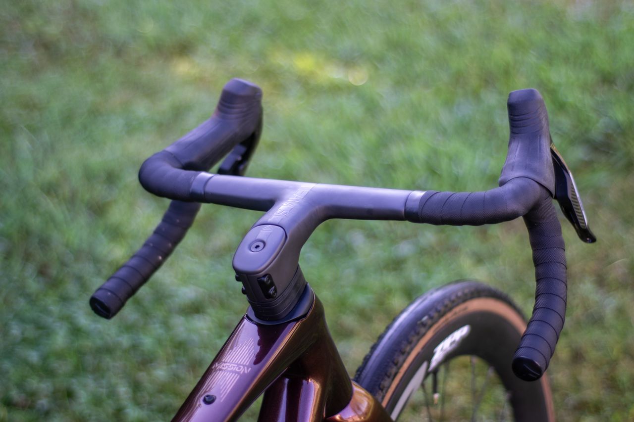 A Merida Mission integrated handlebar