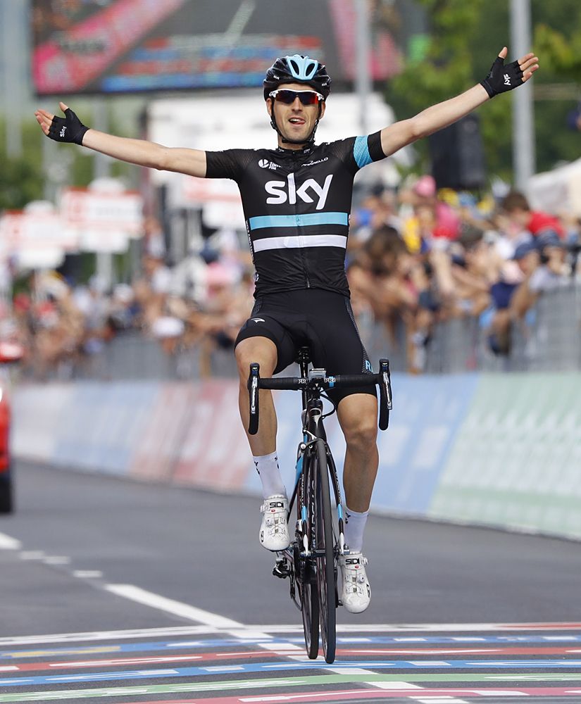 Mikel Nieve (Team Sky) wins stage 13 at the Giro d'Italia