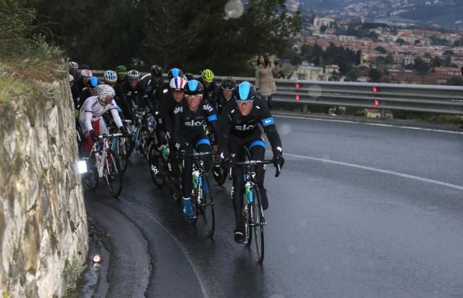 Team Sky set the pace