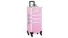 Symple Stuff Abrams Rolling 4 In 1 Cosmetic Trolley Makeup Case