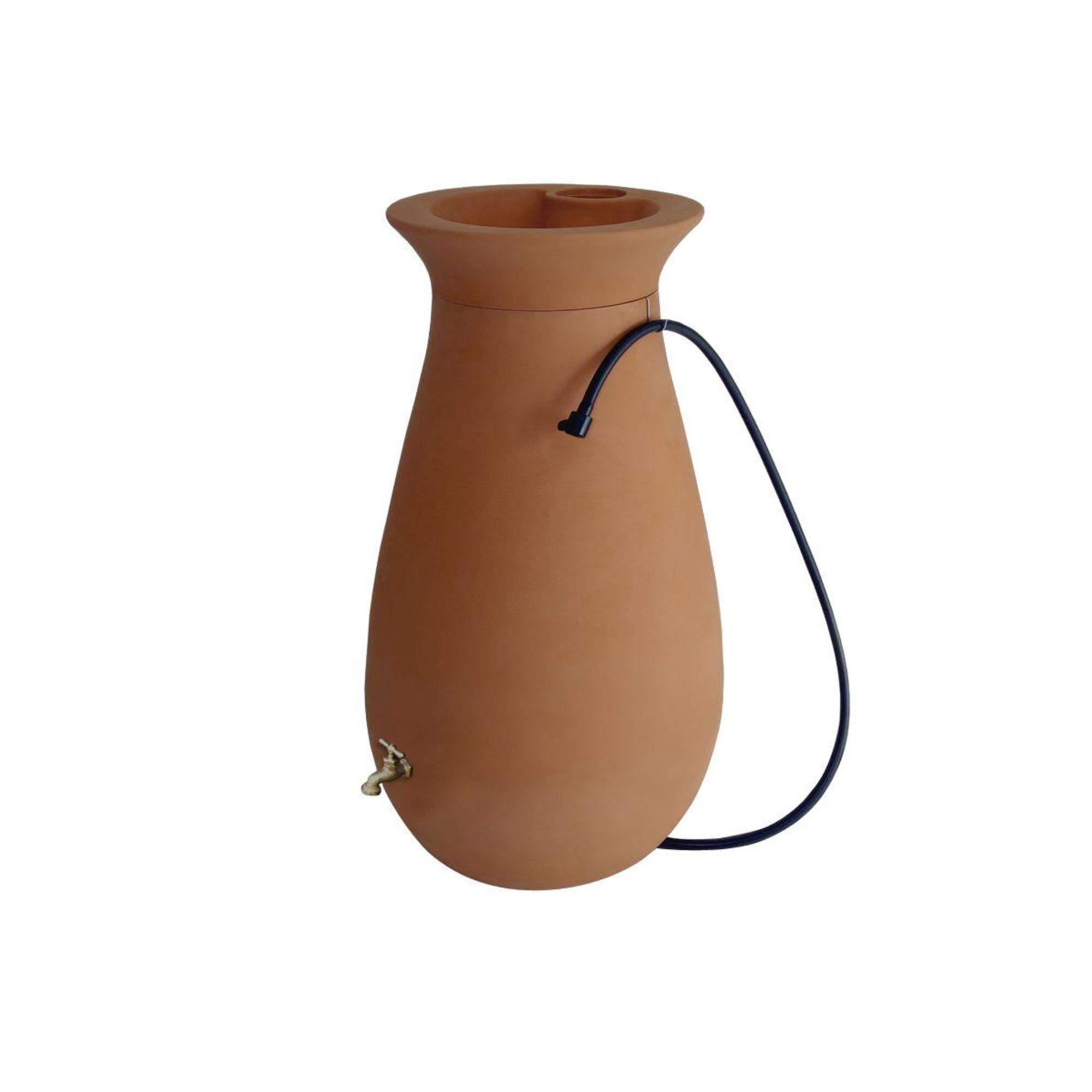 Terracotta rain barrel