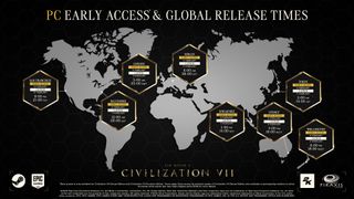 Civilization 7 launch times