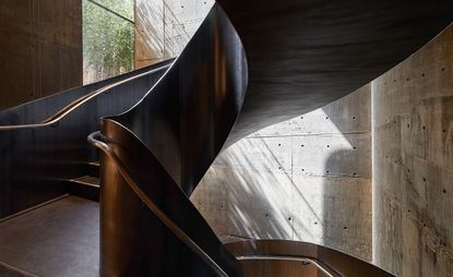 winding spiral staircase