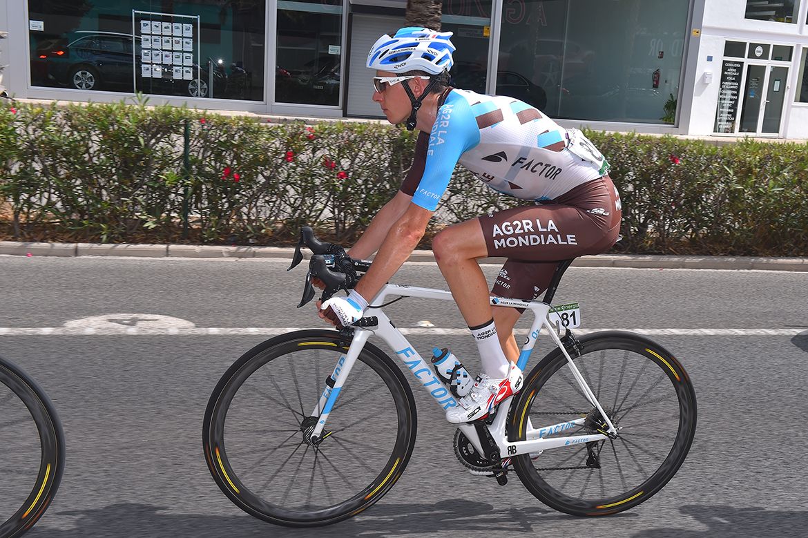 Romain Bardet on the ninth stage of the Vuelta a Espa&ntilde;a