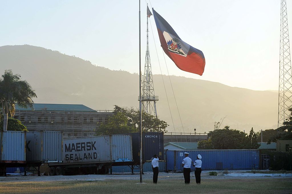 Haitian flag.