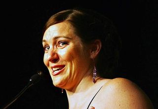 Anna Meares wasn't the only one in tears when she gave her speech after claiming top female track cyclist of the year.