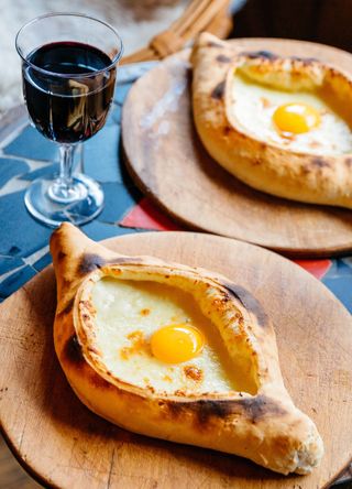 Adjarian khachapuri