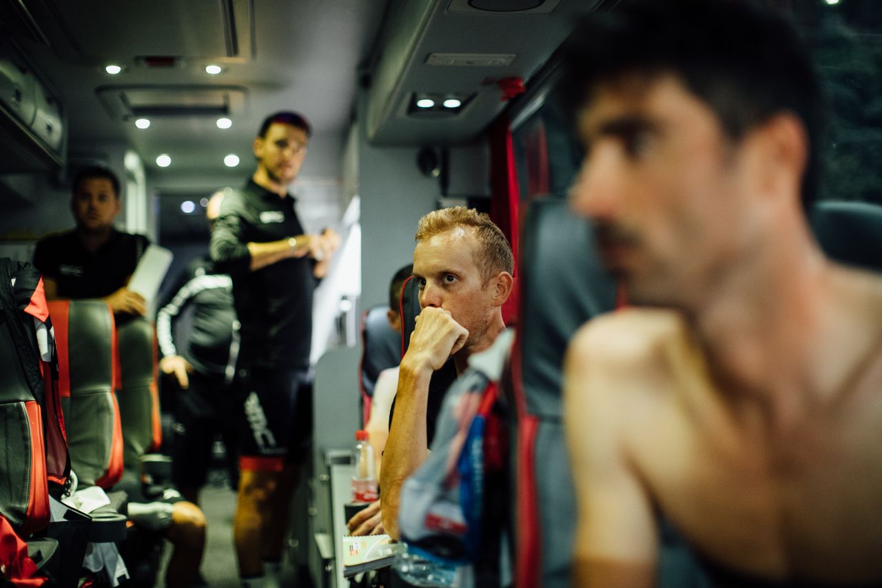 Alessandro De Marchi at the BMC team meeting.