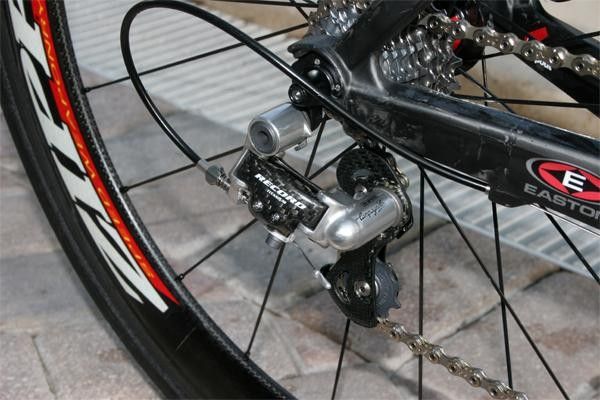 Campagnolo Record components keep the team rolling.