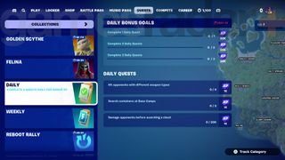 Daily Fortnite Quests in Chapter 2 Remix