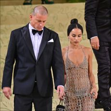 Channing Tatum and Zoe Kravitz leave the 2021 Met Gala.