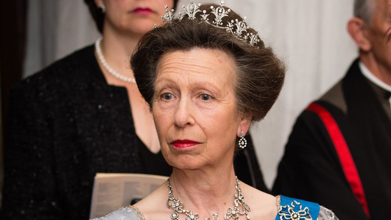 Princess Anne, Princess Royal attends the Lord Mayor&#039;s Banquet at the Guildhall during a State visit by the King and Queen of Spain on July 13, 2017 in London, England. This is the first state visit by the current King Felipe and Queen Letizia, the last being in 1986 with King Juan Carlos and Queen Sofia. 