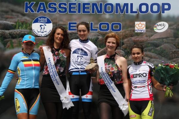 The podium: Christine Majeurs (GSD), Liesbeth De Vocht (Belgium) and Martina Zwick