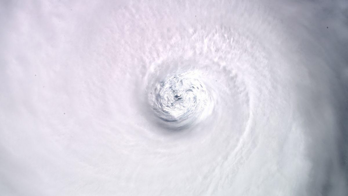 European Space Agency astronaut Luca Parmitano shared this view of Hurricane Dorian from the International Space Station on Sept. 3, 2019.