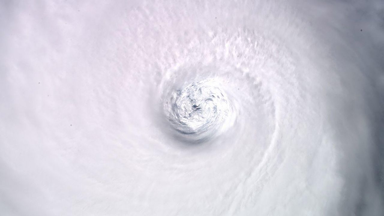 European Space Agency astronaut Luca Parmitano shared this view of Hurricane Dorian from the International Space Station on Sept. 3, 2019.